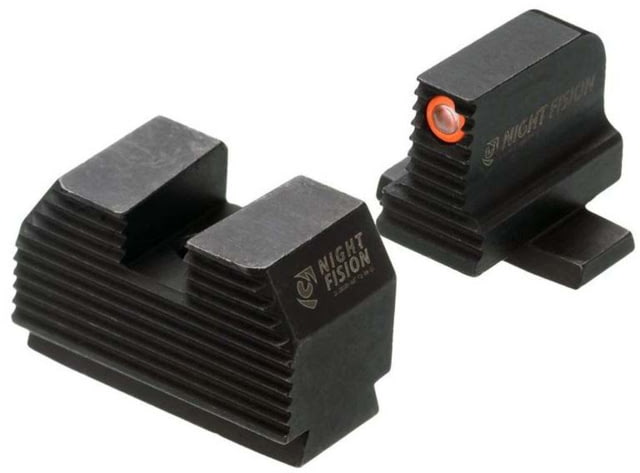 Night Fision Optics Ready Stealth SIG Sauer Night Sight Set SIG P320 w/ RMR/507c/508t/SRO Orange Front Ring Blank Rear Sight - Night Fision