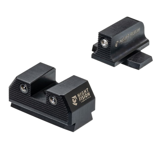 Night Fision Optics Ready Stealth Night Sight Set for Sig P365/507k w/ Black Front Ring Black One Size - Night Fision