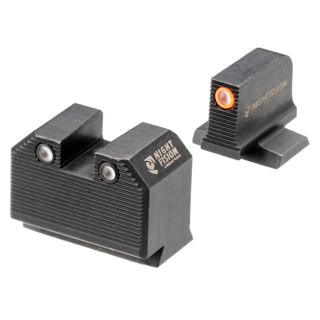 Night Fision Optics Ready Stealth Smith & Wesson Night Sight Set S&W M&P w/ RMR/507c/SRO Orange Front Black SAW-205-311-402-OGZG - Night Fision