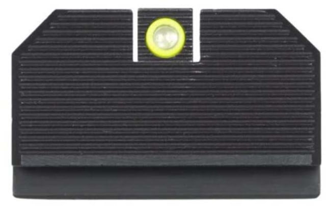 Night Fision Optics Ready Stealth Walther Night Sight Sets Walther PDP w/ RMR/507c/508t Yellow Front Ring Blank Rear Green Tritium - Night Fision