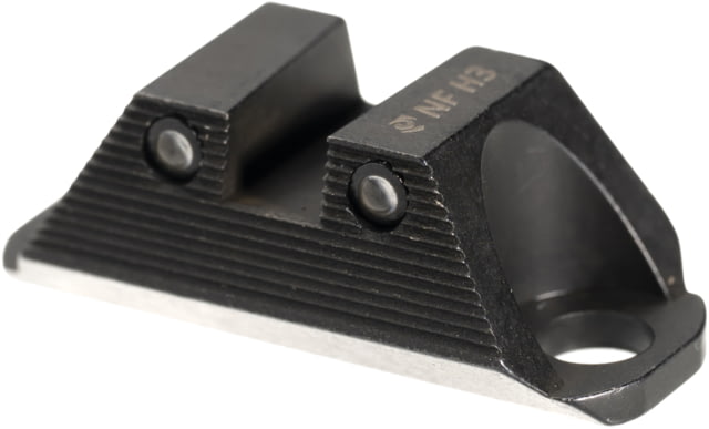 Night Fision Optics Ready Stealth Square-Notch Tritium Pistol Night Sight Glock 19/45/47/48 Black Front Black Rear w/ COA Optic - Night Fision