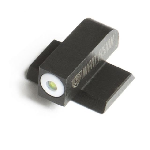Night Fision Perfect Dot Front Night Sight Only White Front w/Green Tritium Fits Smith & Wesson M&P/M&P M2.0/M&P SHIELD/SD9 VE - Night Fision