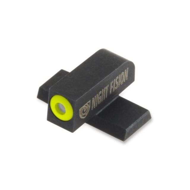 Night Fision Perfect Dot Front Night Sight Only Yellow Front w/Green Tritium Meant for use on .40 S&W & .45 ACP Caliber Sig Sau - Night Fision