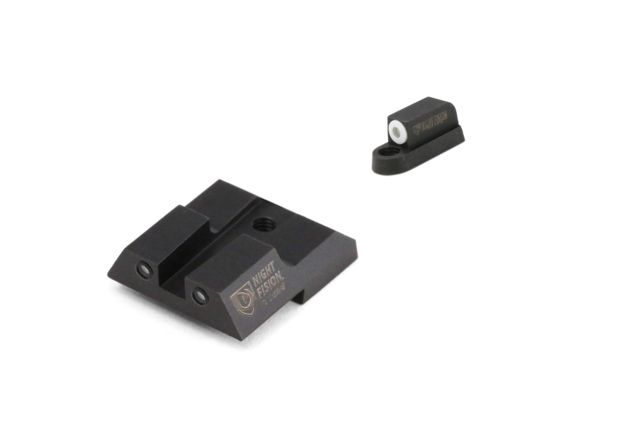 Night Fision Perfect Dot Front Night Sights w/ Square Notch Rear for CZ-USA White Front w/ Green Tritium - Black Rear w/ Green fits P-07 & P-09 - Night Fision