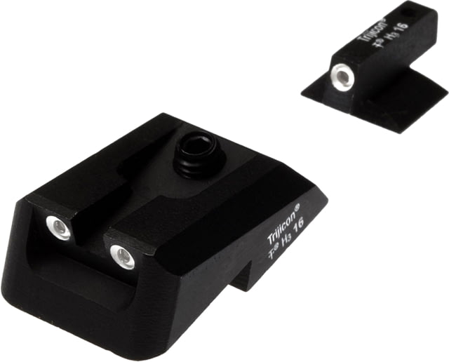 Nighthawk Custom 1911 Sight Kit Defensive Fixed Rear Two-Dot Tritium Tritium Front .190in - Nighthawk Custom