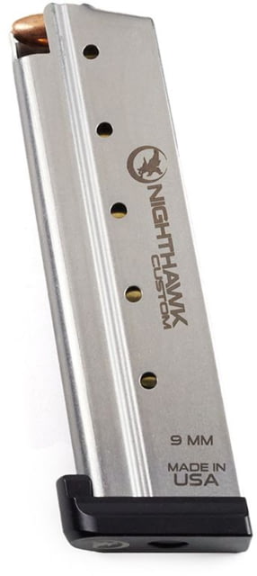hthawk Custom 9mm Gov Stainless 10 Round With Aluminum Base Pad Ammo