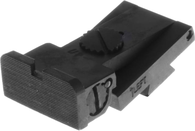 Nighthawk Custom Adjustable Black Target Rear Serrated Blade/Rounded Corners Fits Bo-Mar 'BMCS' Sight Cut - Nighthawk Custom