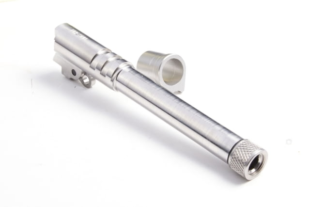 Nighthawk Custom Barrel Drop-In 9mm W/N Ramped 5in Threaded .500x28 Stainless Fully Machined Steel with Bushing Link and Pin - Nighthawk Custom