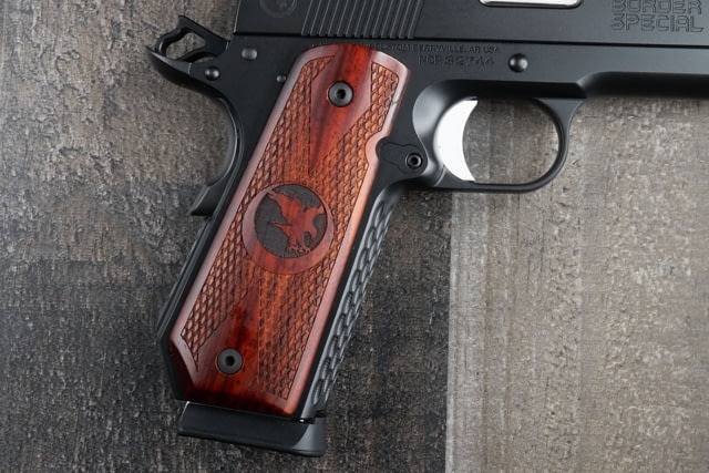 Nighthawk Custom Cocobolo Grips Gov. Bobtail Double Diamond w/Nighthawk Logo - Nighthawk Custom