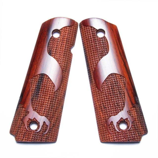 Nighthawk Custom Cocobolo Grips Gov. Nighthawk Silhouette Pin Point Checkering Ambi Cut - Nighthawk Custom