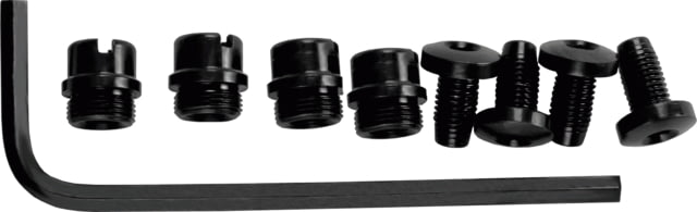 Nighthawk Custom Grip Screws and Bushings Combo Set of Four Each Hex Head Carbon Fully Machined - Nighthawk Custom