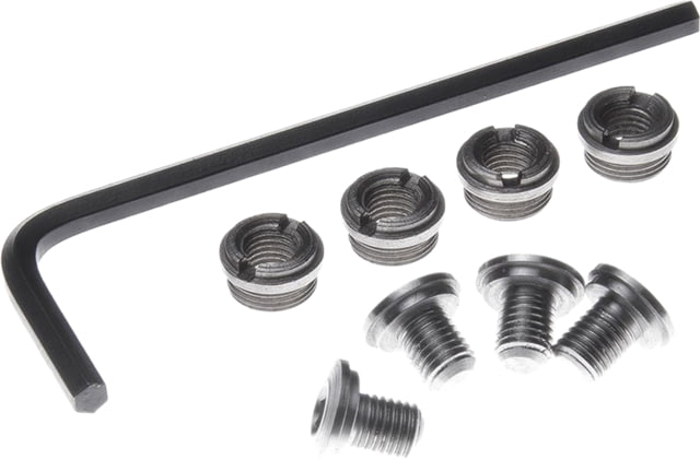Nighthawk Custom Grip Screws and Bushings Combo Set of Four Each Hex Head Stainless Fully Machined - Nighthawk Custom