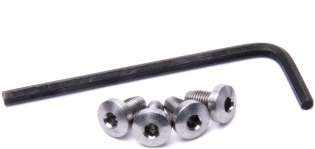 Nighthawk Custom Grip Screws Set of Four Thin Hex Head Stainless w/Wrench Fully Machined - Nighthawk Custom