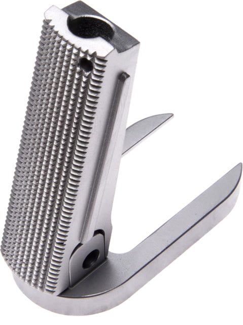 Nighthawk Custom Mainspring Housing Gov. Flat w/Mag Well Checkered 25 LPI Stainless Fully Machined - Nighthawk Custom
