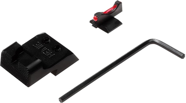 Nighthawk Custom Sight Kit Fiber Optic .200 Heinie Ledge Black Rear Sight Novak Cut - Nighthawk Custom