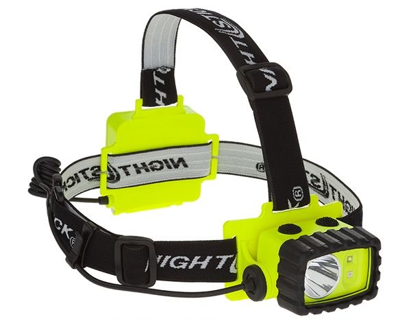 Nightstick Intrinsically Safe Permissible Multi-Function Dual-Light 3AA HeadlampRed Flood175 LumensGreen - Nightstick