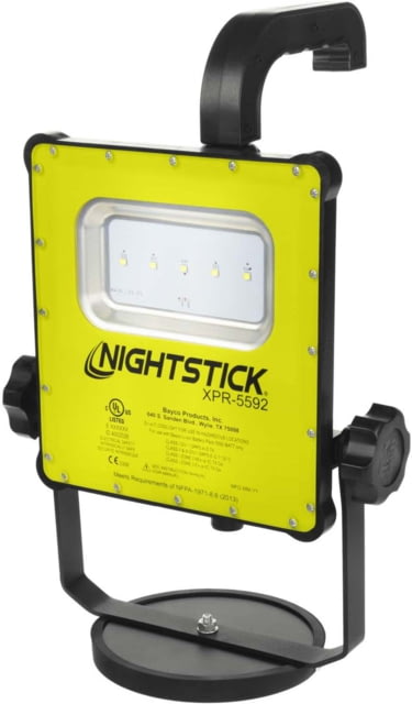 Nightstick Intrinsically Safe Rechargeable LED Scene Light w/Magnetic Base Green/Black - Nightstick
