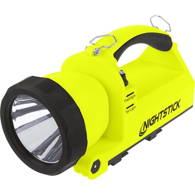 Nightstick X-Series Intrinsically Safe Rechargeable Dual-Light Lantern Light w/ Articulating Head Green - Nightstick