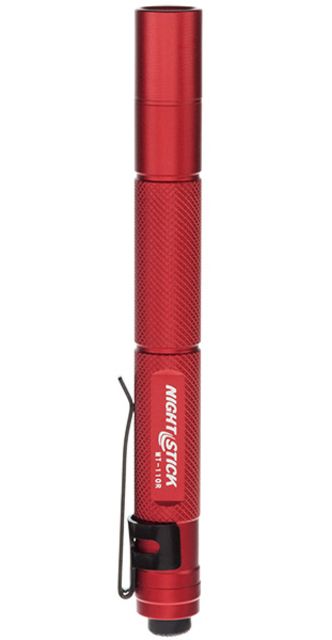 Nightstick Mini-TAC Aluminum 2 AAA LED Flashlight100 LumensRed - Nightstick