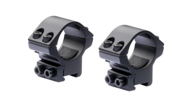 Nikko Stirling 1in Weaver Rings Medium Matte Black - Nikko Stirling