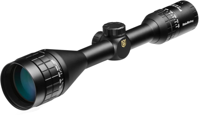 Nikko Stirling Panamax  1in Tube Rifle Scope Second Focal Plane Adjustable Objective Half Mil-Dot Reticle Matte Black - Nikko Stirling