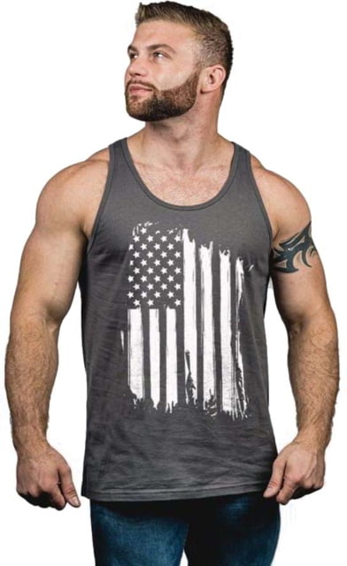 Nine Line AMERICA JERSEY TANK - MEDIUM GRAY DF7737B1 NL