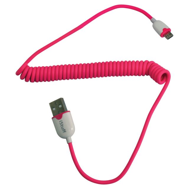 Nippon Micro USB To USB - Sync/Charger Coiled Cable For Smartphone - Nippon