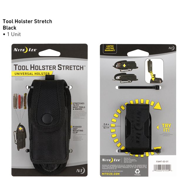 Nite Ize Flashlight Tool Holster Stretch FAMT 03 01 - Nite Ize
