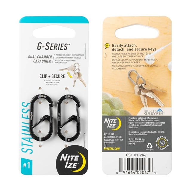 Nite Ize Nite Ize G-Series Dual Chamber Carabiner Black #1 - $6.99 at Optics Planet