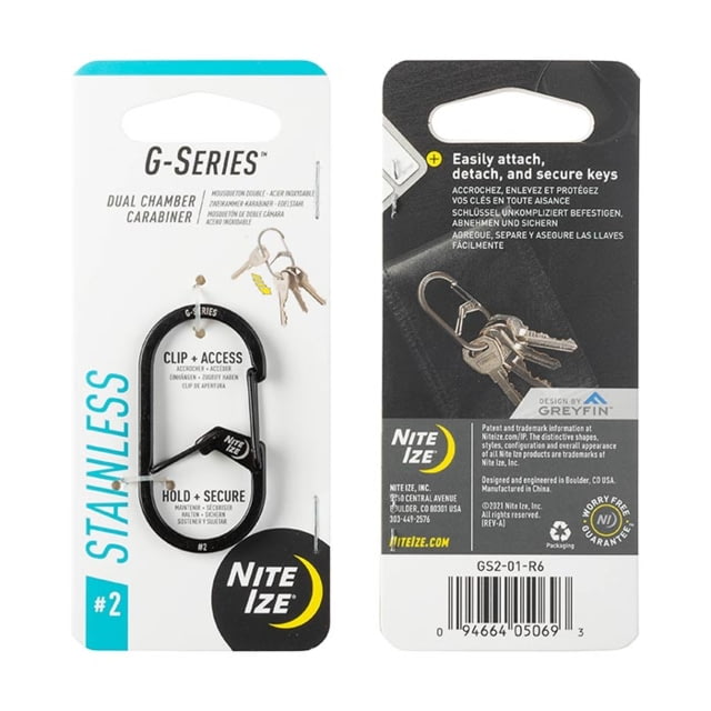 Nite Ize Nite Ize G-Series Dual Chamber Carabiner Black #2 - $4.99 at Optics Planet