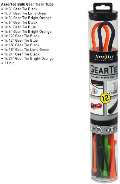 Nite Ize Gear Tie Tube Assortment