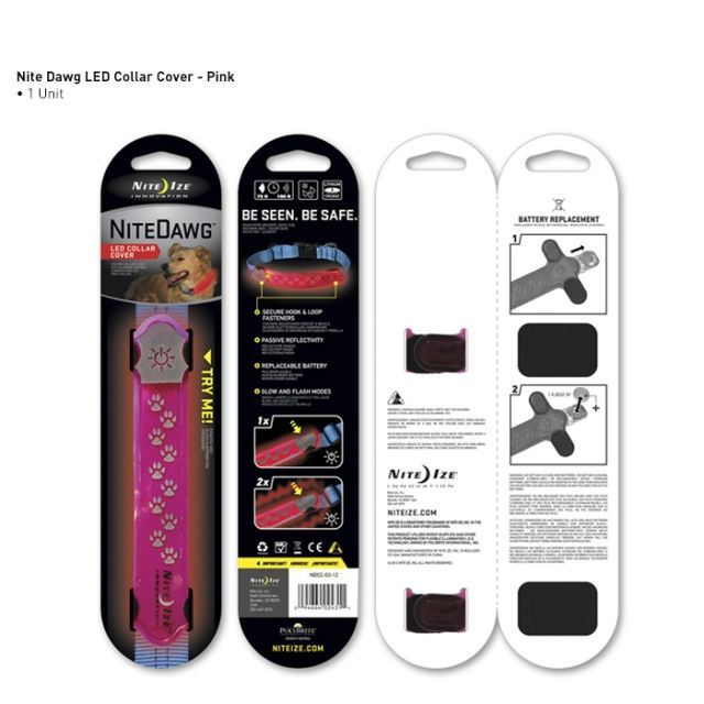 Nite Ize Nite Dawg LED Collar Cover - Pink - Nite Ize