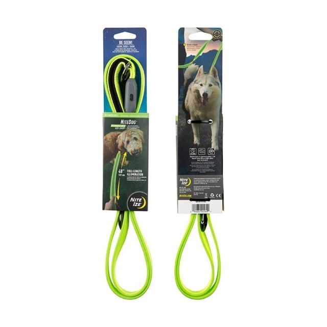 Nite Ize NiteDog Rechargeable LED Leash Lime/Green - Nite Ize