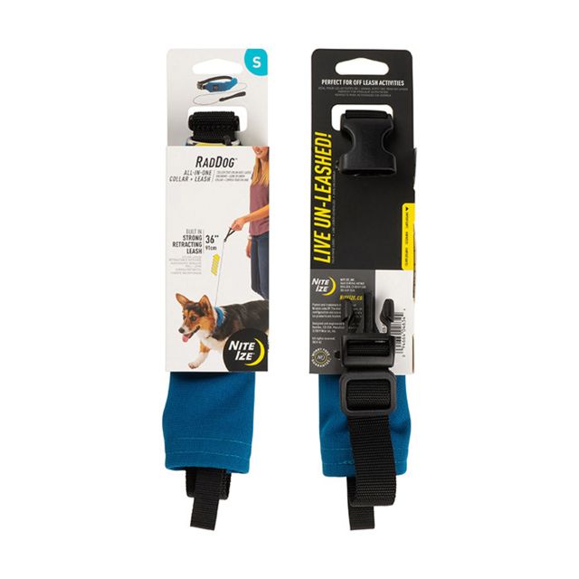 Nite Ize RadDog All-In-One Collar Plus Leash Blue Small - Nite Ize