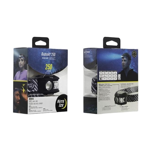 Nite Ize Radiant 250 Headlamp Charcoal - Nite Ize