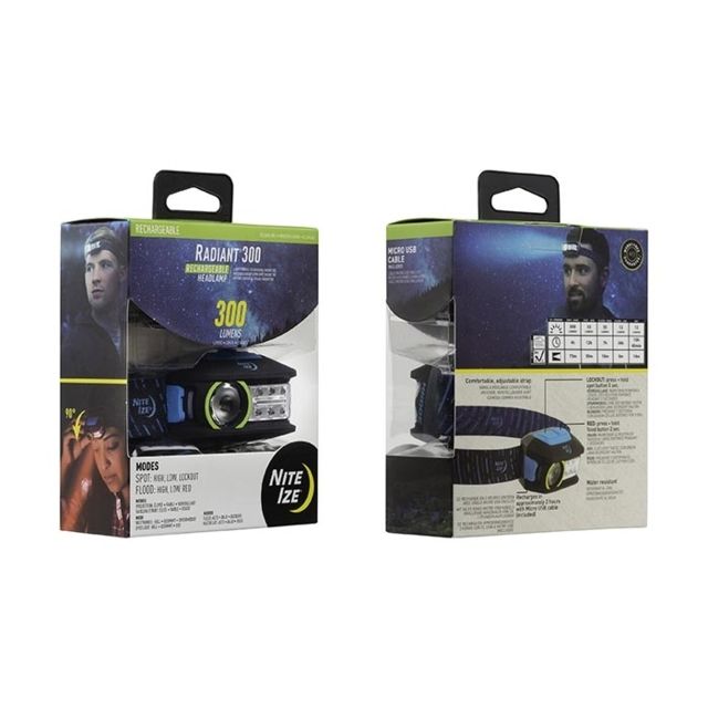 Nite Ize Radiant 300 Rechargeable Headlamp Blue - Nite Ize