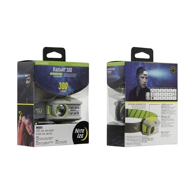 Nite Ize Radiant 300 Rechargeable Headlamp Lime - Nite Ize