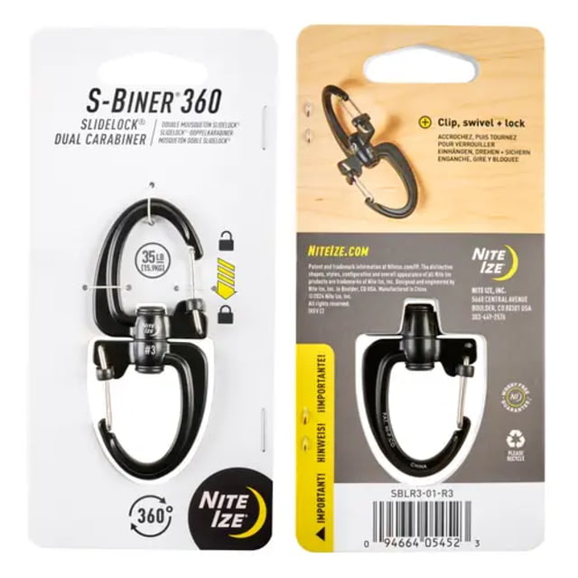 Nite Ize S-Biner 360 SlideLock Dual Carabiner NI
