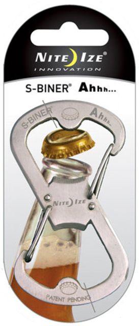 Nite Ize S-Biner Ahhh Bottle Opener - Stainless