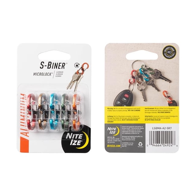 Nite Ize Nite Ize S-Biner MicroLock Aluminum Assorted Micro - $17.19 at Optics Planet