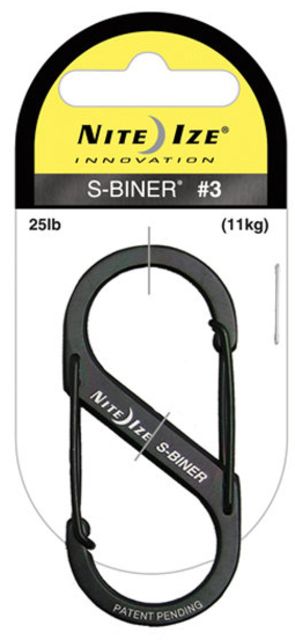 Nite Ize Nite Ize S-Biner Versatile Carry Biner - Size 3 - Black SB3-03-01 - $6.99 at Optics Planet