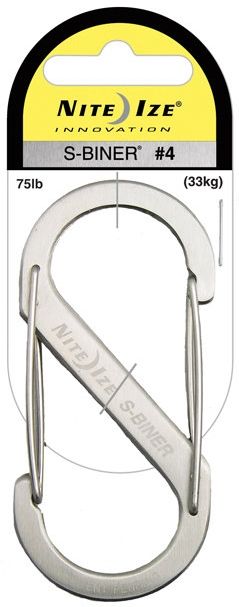 Nite Ize S-Biner Versatile Carry Biner - Size 4 - Stainless