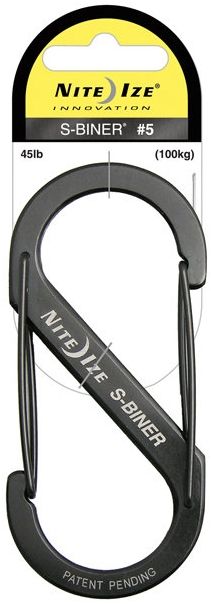 Nite Ize Nite Ize S-Biner Versatile Carry Biner - Size 5 - Black - $5.99 at Optics Planet