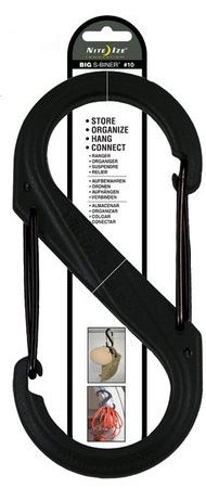 Nite Ize Nite Ize S-Biner Plastic Clip SIze #10 - Black/Black Gates - $10.99 at Optics Planet