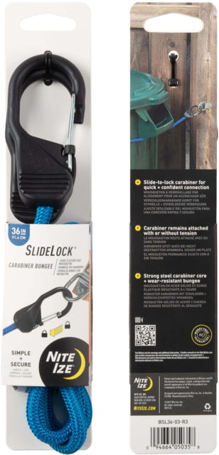 Nite Ize Nite Ize Slidelock Carabiner Bungee Blue - $6.99 at Optics Planet