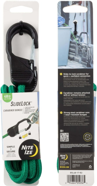 Nite Ize Nite Ize Slidelock Carabiner Bungee Green - $6.99 at Optics Planet