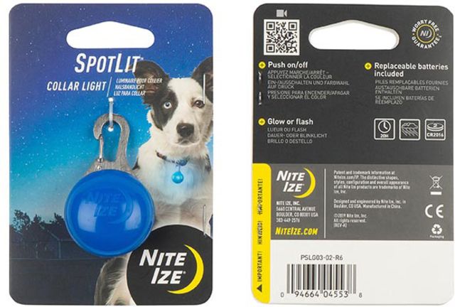 Nite Ize SpotLit Collar Light Blue - Nite Ize
