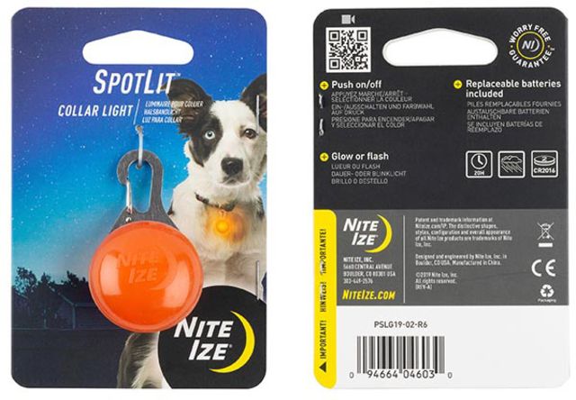 Nite Ize SpotLit Collar Light Orange - Nite Ize