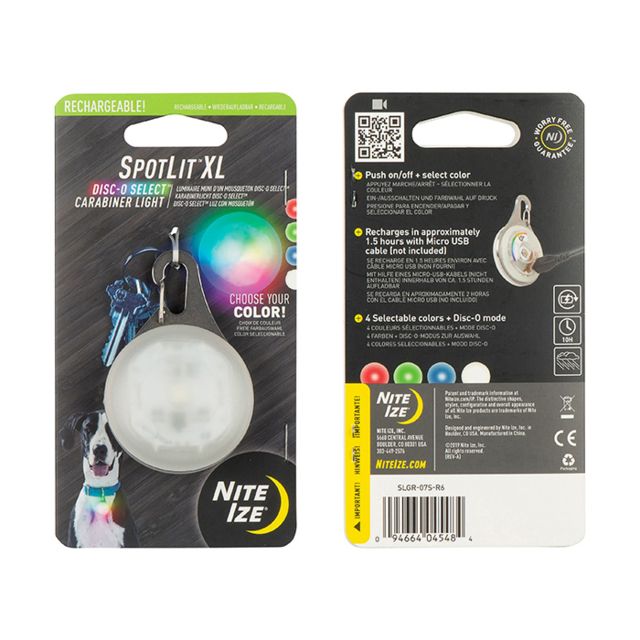 Nite Ize SpotLit Rechargeable Carabiner Light Multi Extra Large - Nite Ize