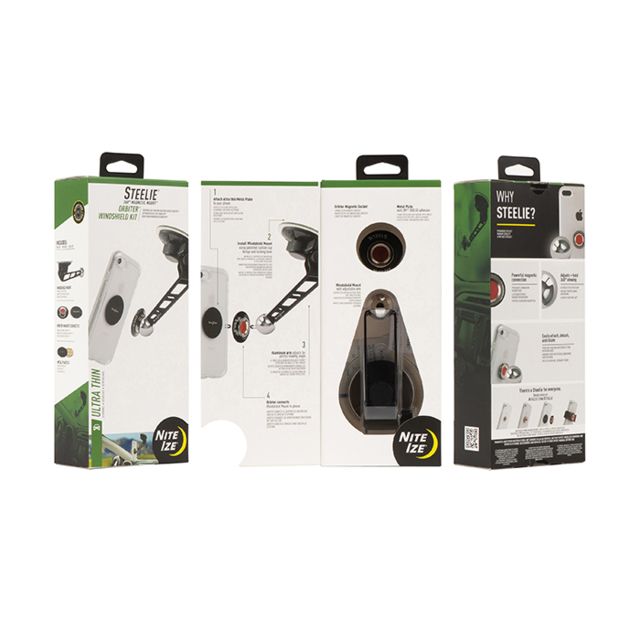 Nite Ize Steelie Orbiter Magnetic Socket Windshield Kit One Size - Nite Ize